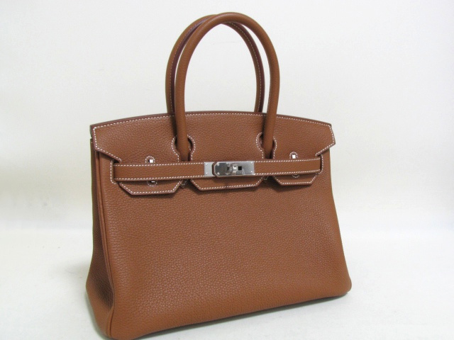 エルメス バーキン30/ハンドバッグ(トゴ/ゴールド/シルバー金具)